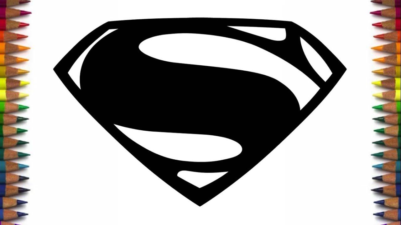 How To Draw Superman Logo - Step By Step Superman Sign Drawing, HD Png  Download , Transparent Png Image | PNG.ToolXoX.com
