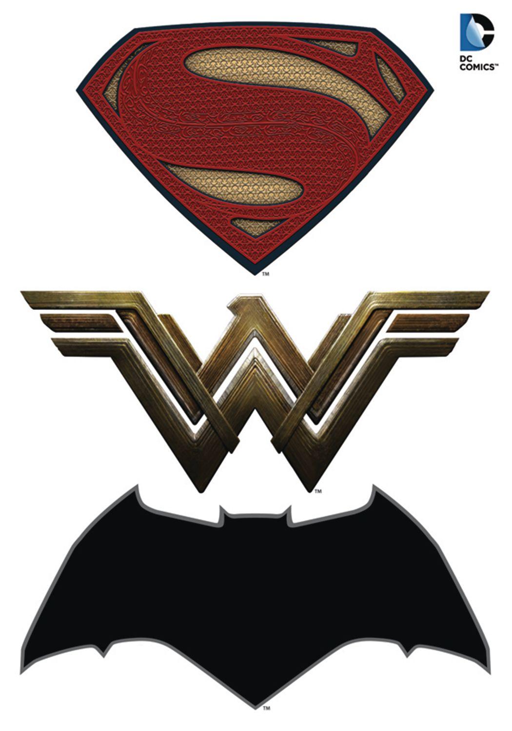 Batman vs Superman New Logo - FEB168135 - BATMAN V SUPERMAN LOGOS CAR GRAPHICS SET - Previews World
