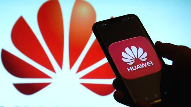 Red Phone Logo - Huawei promises foldable phone within a year - BBC News