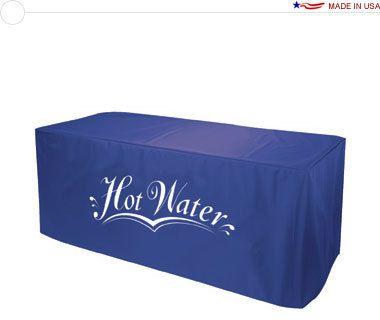 6 Color Logo - Nylon Table Cover (3 Sided)' W/ Full Color Logo Print