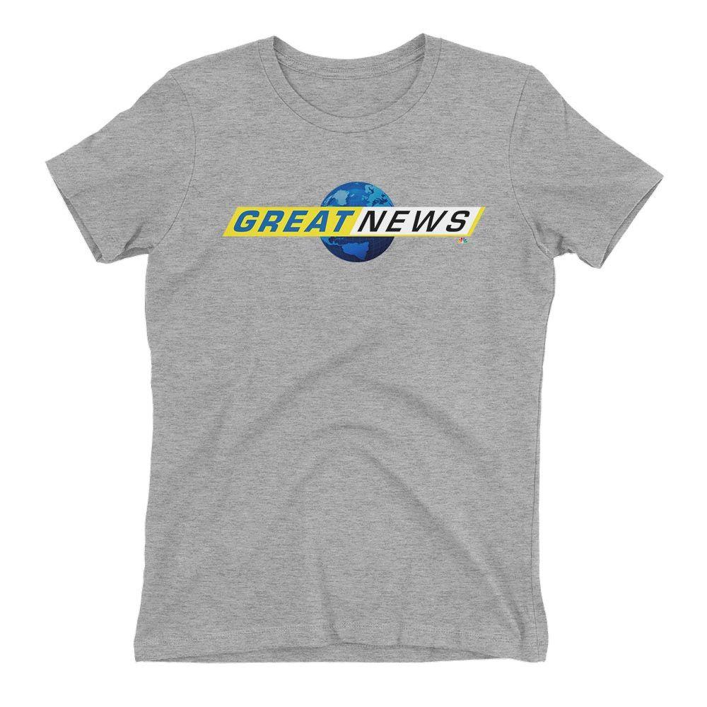 Gray Globe Logo - Great News Globe Logo Women's Short Sleeve T-Shirt