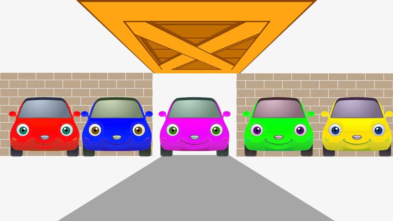 Red and Yellow Car Logo - Rainbow color #cars animation for #kids and #toddlers. Red Pink