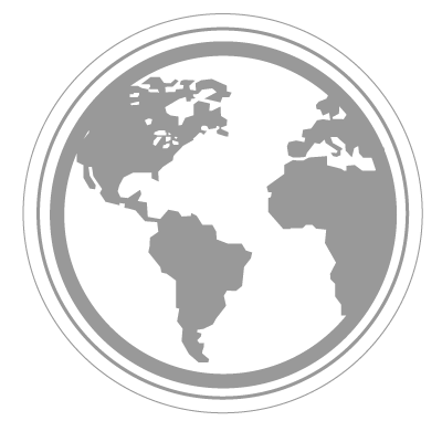 Gray Globe Logo - Globe Explorer
