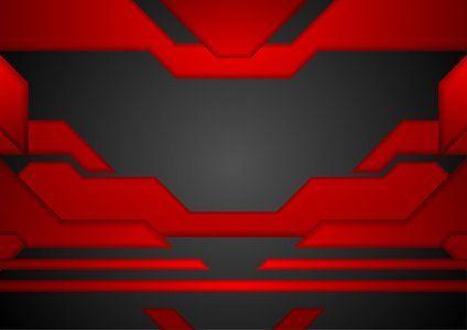 Abstract Red Black Logo - Abstract Red Black TECH Layout Concept Background stock vectors ...