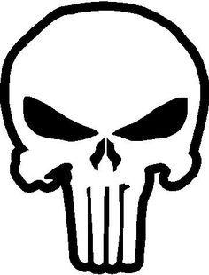 Black and White Punisher Logo - punisher template - Google Search | Season of Spook | Punisher ...