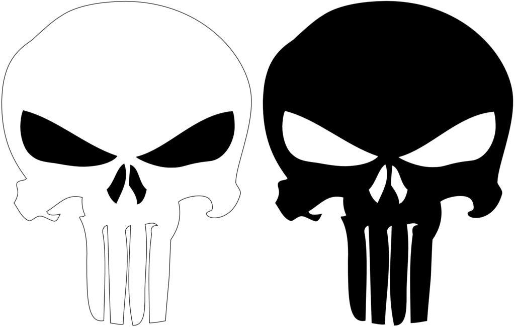 Punisher White Logo - Punisher Logos
