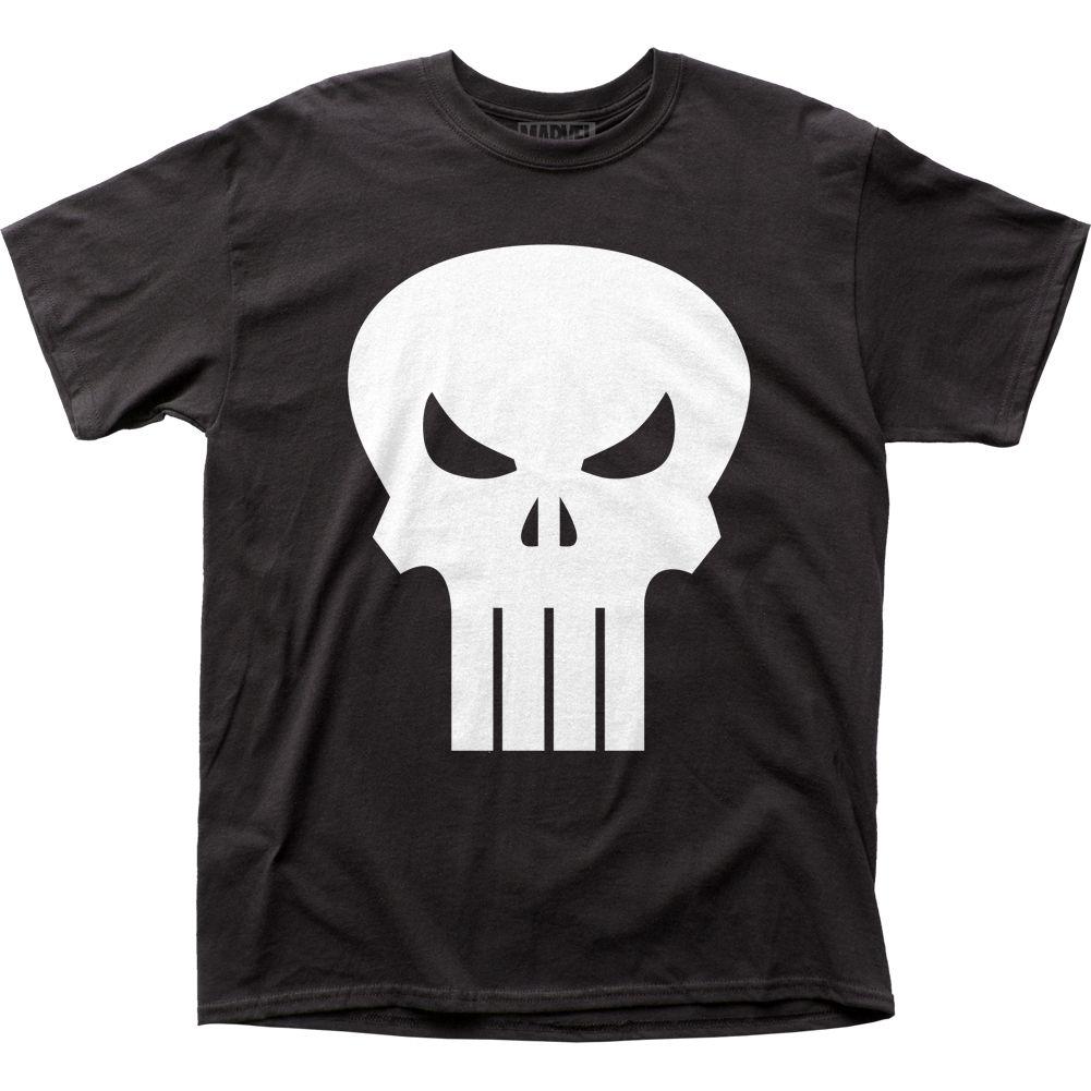 Punisher White Logo - The Punisher T-Shirt - White Logo - NerdKungFu