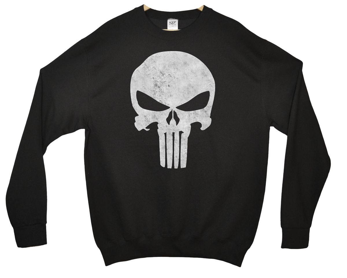 Punisher White Logo - The Punisher. White Logo. Sweatshirt