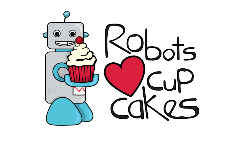 Little Robot Logo - Robots Luv Cupcakes