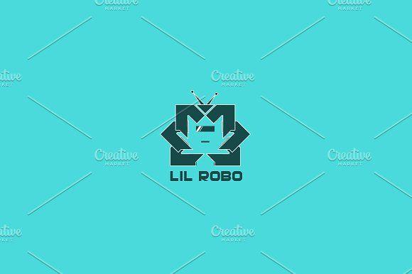 Little Robot Logo - Little Robot Logo Template Logo Templates Creative Market