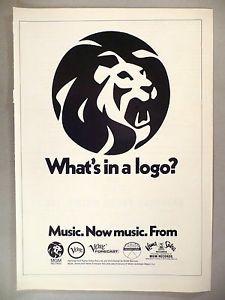 MGM Print Logo - MGM Records PRINT AD large lion logo