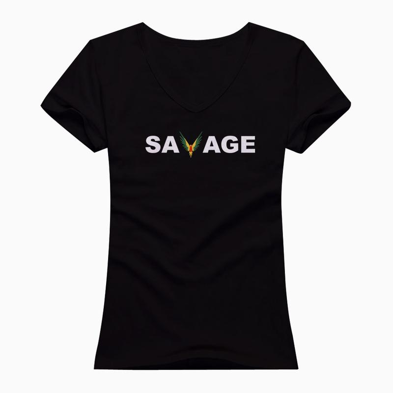 Logan Paul Savage Logo - Logan Paul Savage Maverick Logo V Neck T Shirt - BlueSkyTee