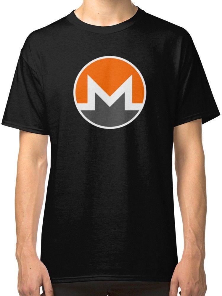 Monero Logo - Monero Logo XMR Crypto Currency Men'S Black T Shirt Tees Clothing ...