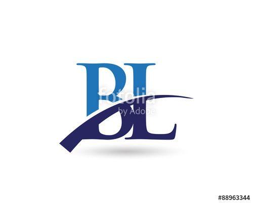 Blue BL Logo - BL Logo Letter Swoosh Stock Image And Royalty Free Vector Files
