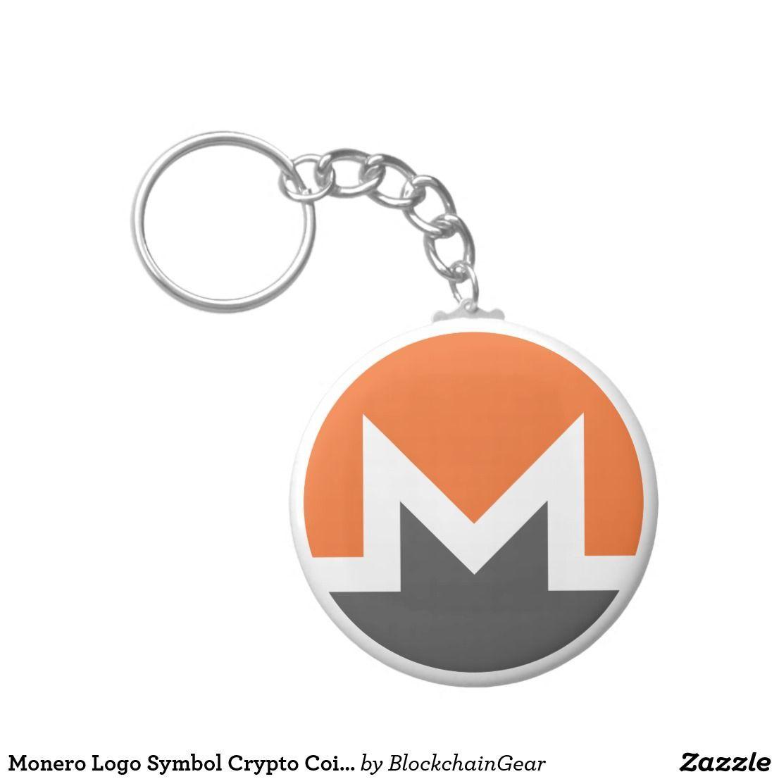 Monero Logo - Monero Logo Symbol Crypto Coin Keychain. Blockchain Gear Bitcoin