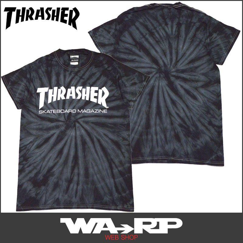 Black and White Tye Die Thrasher Logo - WARP WEB SHOP RAKUTENICHIBATEN: Slasher THRASHER MAG SPIDER TIE DYE