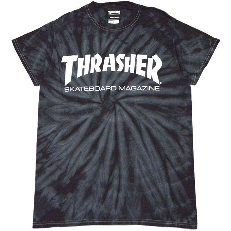 Black and White Tye Die Thrasher Logo - WARP WEB SHOP RAKUTENICHIBATEN: Slasher THRASHER MAG SPIDER TIE DYE