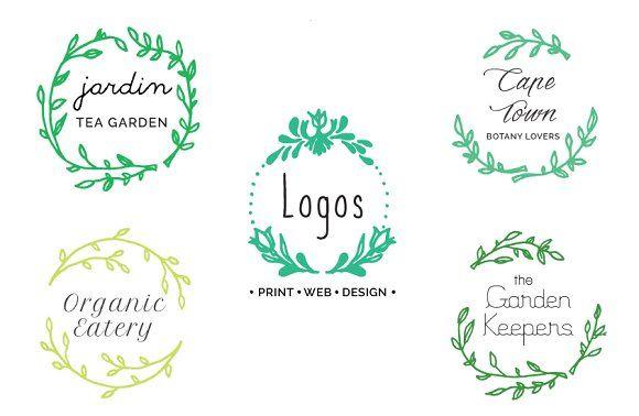 Wreath Logo - Wreath Vector Logos ~ Logo Templates ~ Creative Market