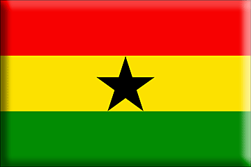 Red Yellow and Blue Star Logo - Ghana National Flag