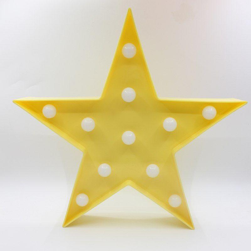 Red Yellow and Blue Star Logo - Meaningsfull Unique Yellow Red Blue Star Led Night Lights Marquee