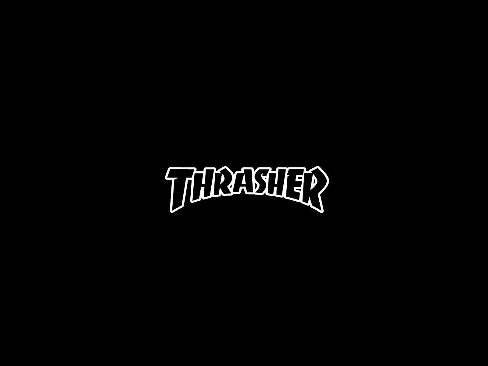 Black and White Tye Die Thrasher Logo - Thrasher Logos