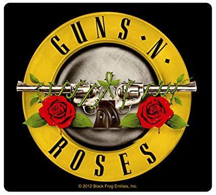 Guns and Roses Logo - Amazon.com: Sticker Guns N' (and) Roses Band Name & Logo Art Heavy ...