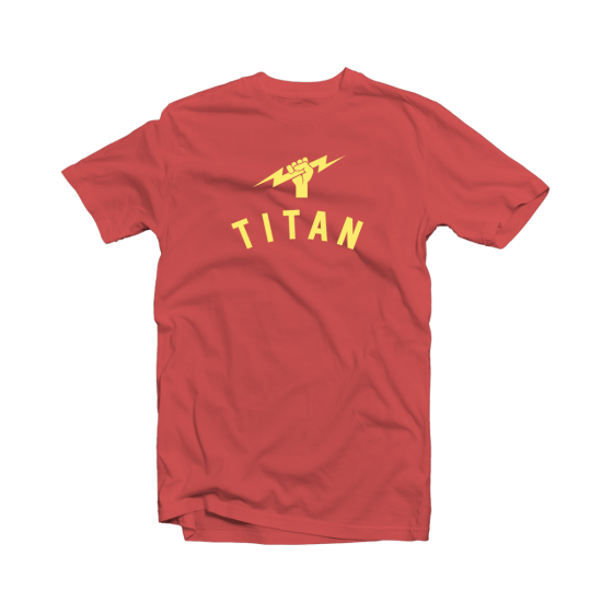 Titan Logo - Titan Logo Tee - Crimson Red
