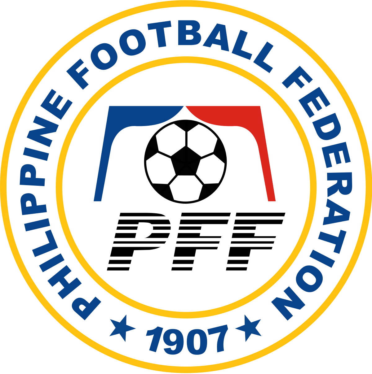 Red White and Blue Eagles Football Logo - Philippines national football team