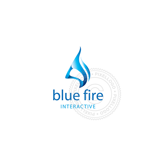 Blue Flame Logo - Blue Flame logo - indigo fire | Pixellogo