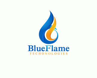 Blue Flame Logo - Blue Flame Designed by logodad.com | BrandCrowd