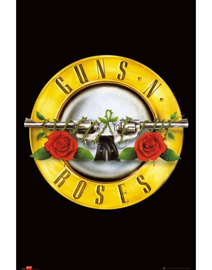 Guns and Roses Logo - Guns N Roses Logo Maxi Poster