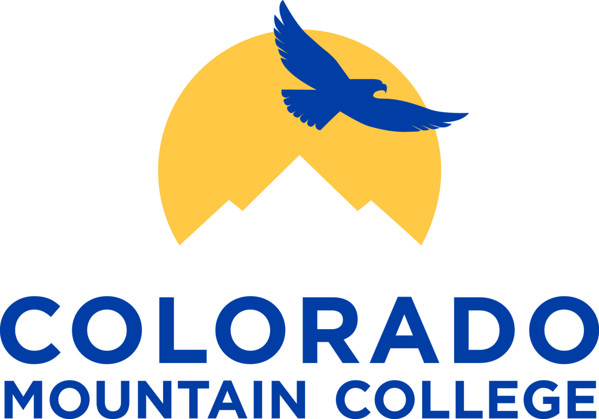 Blue and Yellow College Logo - Colorado Mountain College