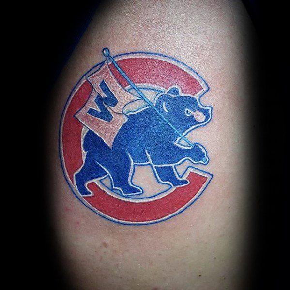 Cubs Logo - 80 Chicago Cubs Tattoo Designs For Men - Baseball Ideas