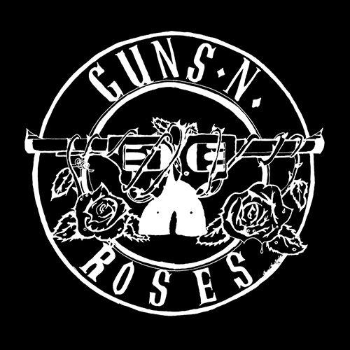 Guns and Roses Logo - Guns N Roses Logo 4x4 Printed Sticker