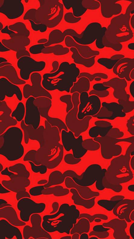 Red BAPE Camo Logo - Bape Wallpapers - Free by ZEDGE™