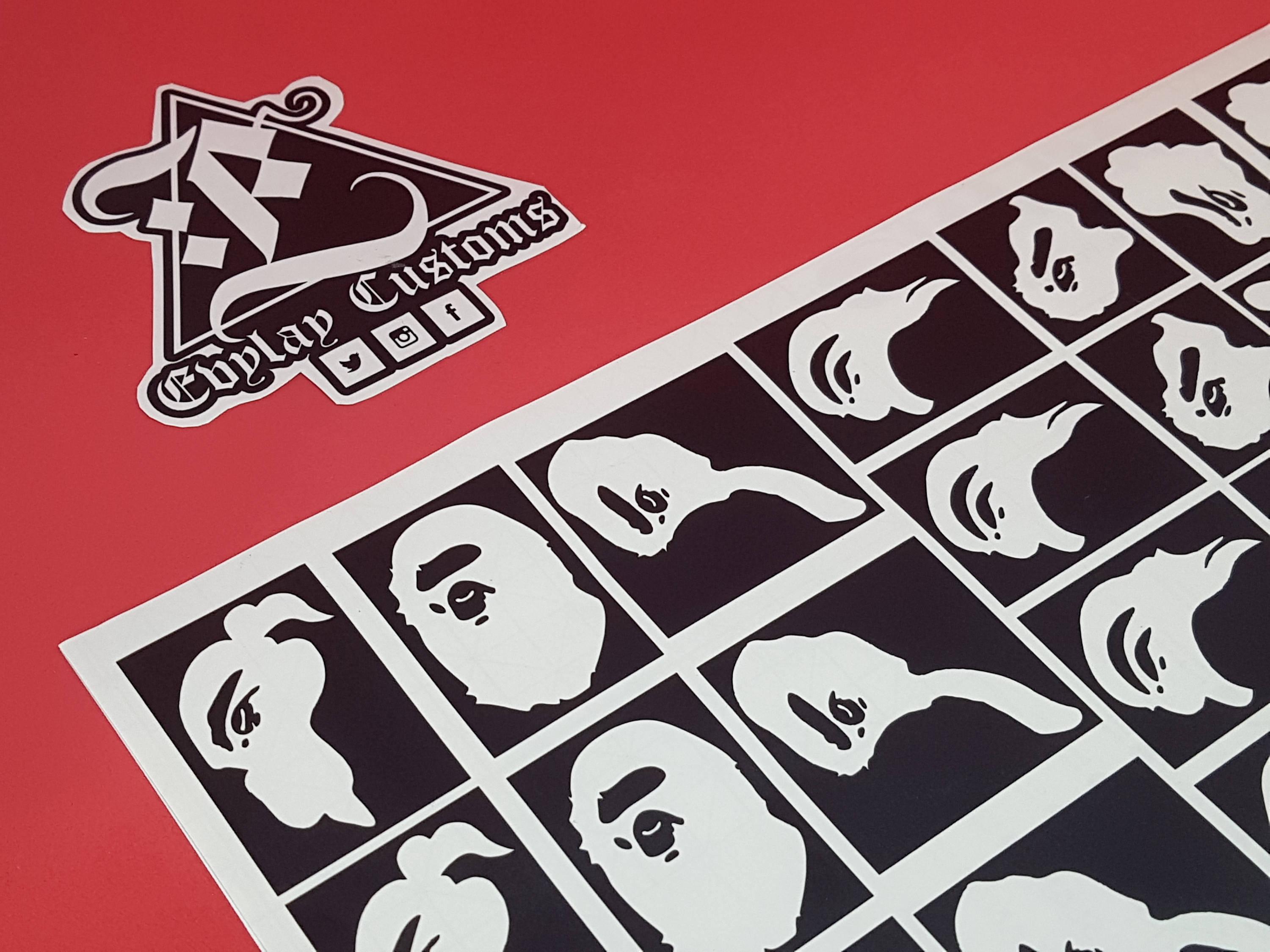 Red BAPE Camo Logo - Bape Camo Logo Stencil | Etsy