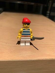 Blue and Yellow Pirate Logo - Vintage Lego White & Blue & Yellow Pirate Figure Red Hat Minifig ...