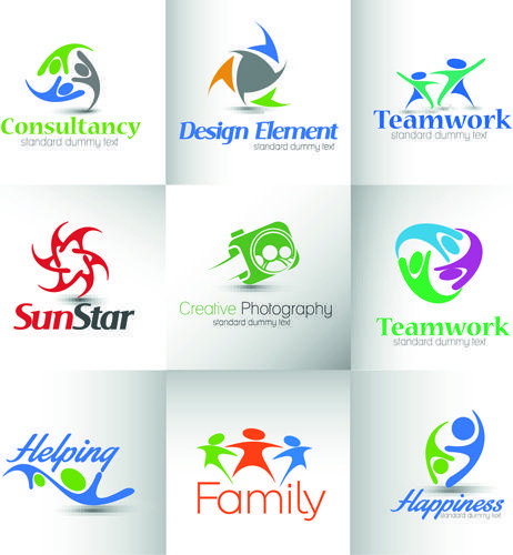 Printing Business Logo - Modern business logos design art vector Free vector in Encapsulated ...