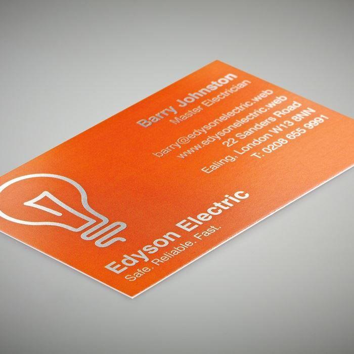 Printing Business Logo - Metallic Finish Business Cards, Gold foil printing