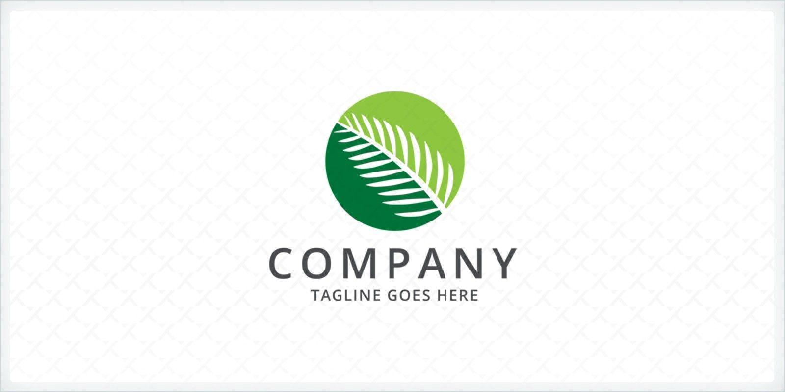 Palm Leaf Logo - Palm Leaf Logo Template | Codester