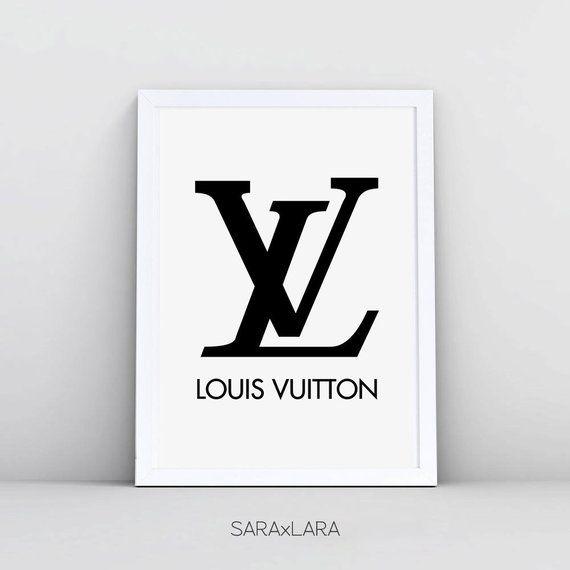 LV Art Logo - Louis Vuitton Print Louis Vuitton Logo Louis Vuitton Art Girls | Etsy