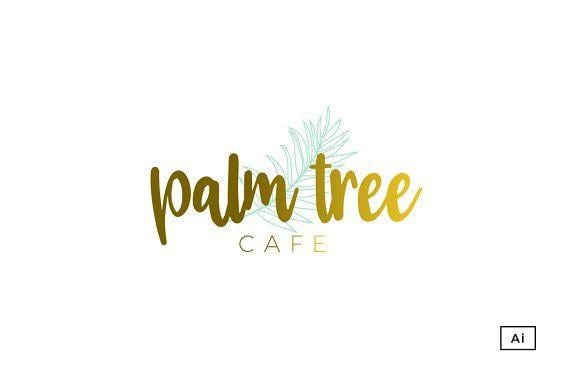 Palm Leaf Logo - Palm Leaf & Gold Logo Template Logo Templates Creative Market