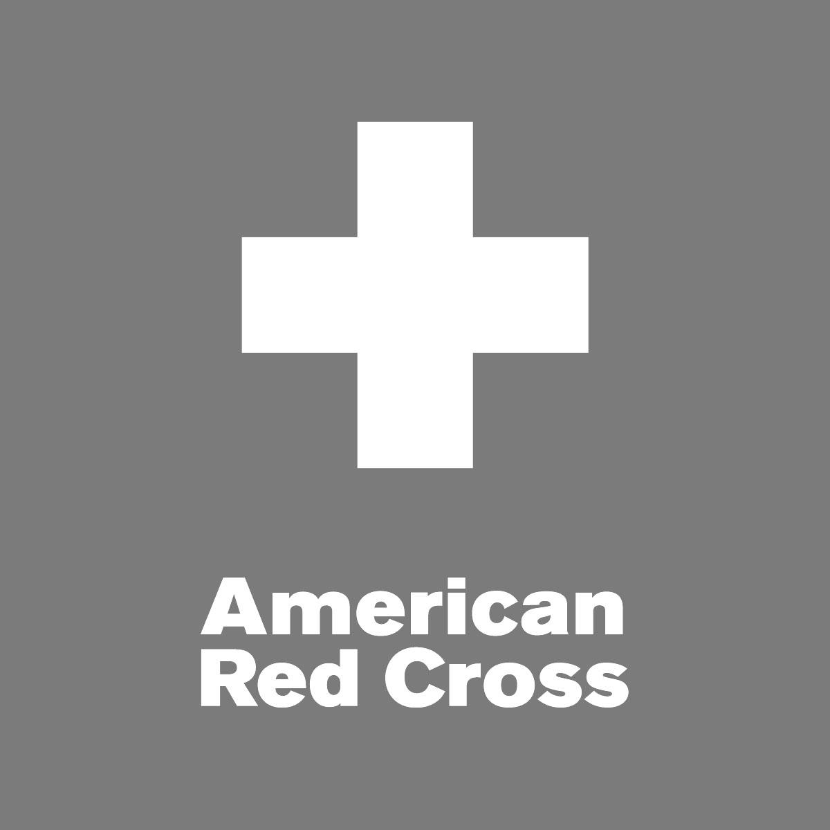 Red Black and White Cross Logo - American Red Cross - Twilio.org
