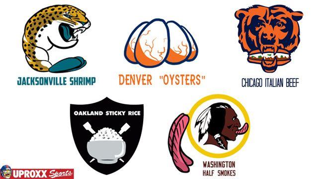 All NFL Logo - Reimagining Every NFL Logo As Each City's Most Iconic Food