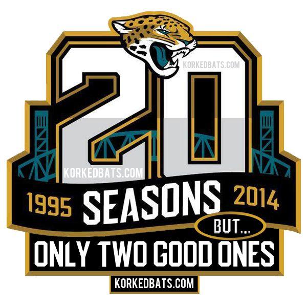 Funny NFL Jaguars Logo - PICTURE: Jacksonville Jaguars Unveil 20th Anniversary Logo - Korked Bats