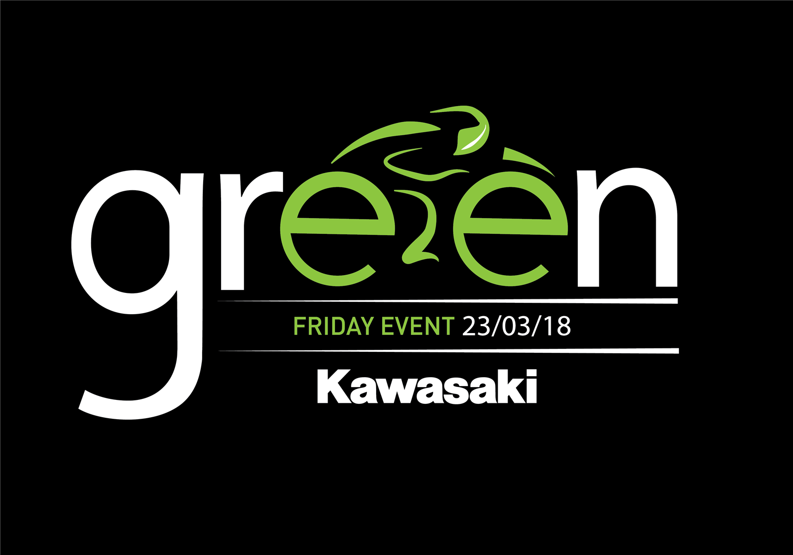 2018 Kawasaki Logo - Green Friday Event 23 March
