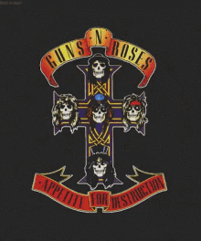 Guns and Roses Logo - Guns N Roses Logo GIFs | Tenor