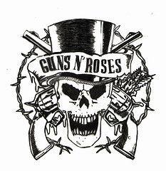 Guns and Roses Logo - guns 'n roses logo preto e branco - Pesquisa Google | Tats | Banda ...