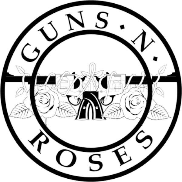 Guns and Roses Logo - Guns N Roses Black and White Logo Thong | Customon.com