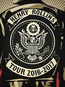 Henry Rollins Logo - Shepard Fairey Obey Giant Henry Rollins World Tour S N Screen Print